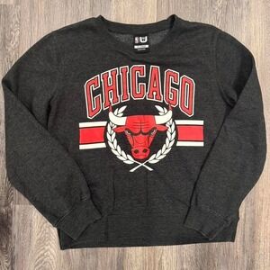 Retro NBA Chicago Bulls Sweatshirt Mens X-Large Gray Long Sleeve